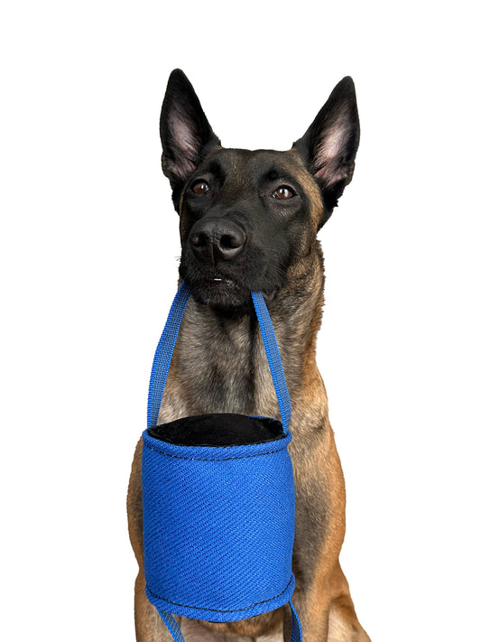 Minkštas žaislas šunims „Fun Ball Tuz“ – patvarus kamuoliukas su 2 rankenomis